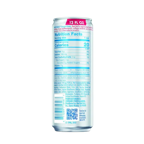 Vista 2 de Red Bull Bebida energética, sin azúcar, 12 fl oz
