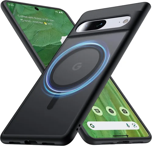 Vista 12 de para Google Pixel 7 Pro Funda con MagSafe [Patas ajustables] [Carga mientras está de pie] [Protección militar a prueba de golpes] Funda de silicona