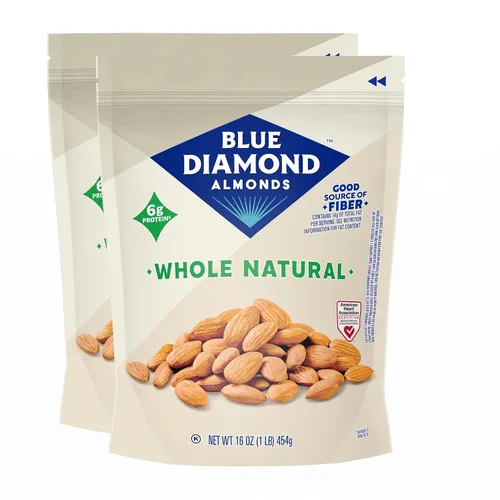 Vista 22 de Blue Diamond Almonds Smokehouse - Frutos secos saborizados, bolsa resellable de 16 onzas, (paquete de 1)