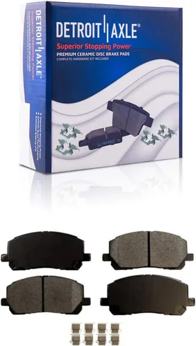 Vista 144 de Detroit Axle - Rotores de freno para Ford 2013-2019 Explorer Taurus Flex Lincoln MKT MKS, rotores de freno de disco ranurados perforados de repuesto