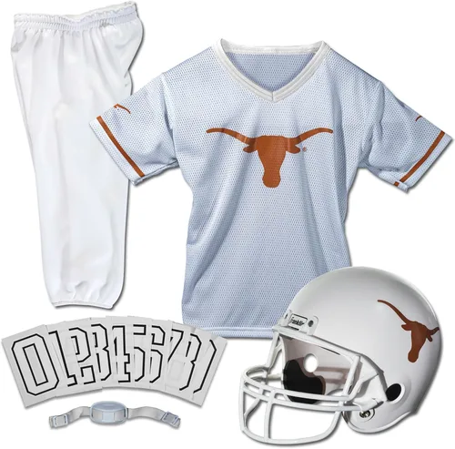 Vista 18 de Franklin Sports NCAA - Conjunto de uniforme de fútbol americano para niños, camiseta de fútbol universitario, casco + pantalones para niños y niñas
