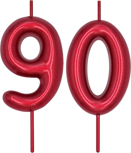 Vista 52 de DERVENTA Vela con números de 2.36 pulgadas, decoración perfecta para cumpleaños, brunch, postre, pastel, 1 pieza (número 0 rosa)
