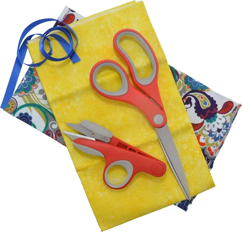Vista 6 de Westcott Juego de tijeras con tijeras de manualidades de 8 pulgadas y tijeras de hilo de 4 pulgadas, tijeras de tela duraderas para costura