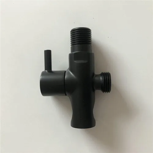 Vista 4 de Soporte de cabezal de ducha de mano con conector de manguera, cabezal de ducha, válvula de cierre, soporte para varita de ducha, soporte de pared