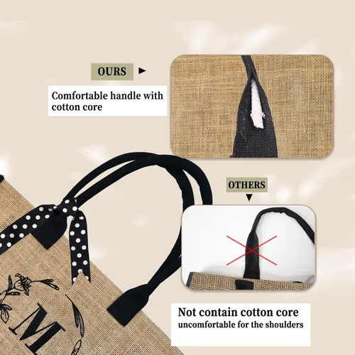 Vista 20 de BeeGreen Bolsa personalizada para mujeres, mamá, profesora, amigas, hermana, bolsas de regalo con bolsa de Comestic