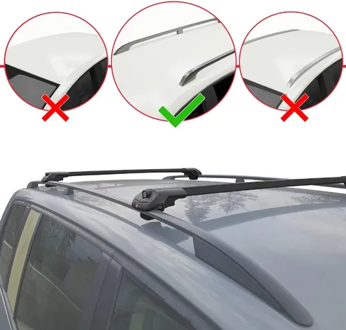 Vista 2 de Compatible con Nissan NP300 (D23) 2015-2021 ACE-1 Barra transversal de aluminio negro 2 barras