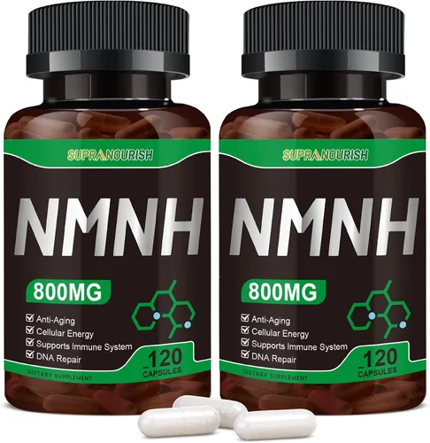 Vista 10 de Suplemento NMNH puro 120 cápsulas – 800 mg de suplementos de NMNH de alta pureza, suplemento de NAD para Boost NAD+ para energía celular