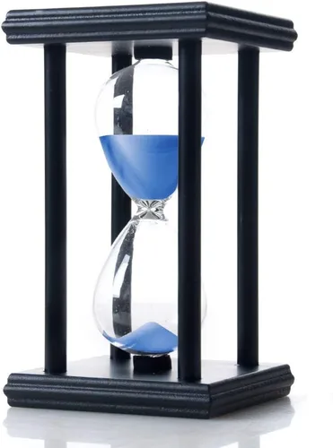 Vista 8 de Bellaware Reloj de Arena de Madera, Temporizador de Arena de 15 Minutos