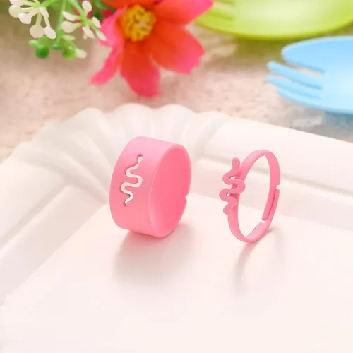 Vista 5 de TikTok - Anillo de serpiente con diseño de rompecabezas diseño de serpiente ajustable rosa promesa abierta anillos de compromiso para mujeres y niñas