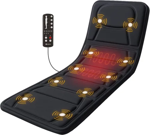 Vista 10 de CooCoCo Alfombrilla de masaje de cuerpo completo con calor, almohadilla de Negro