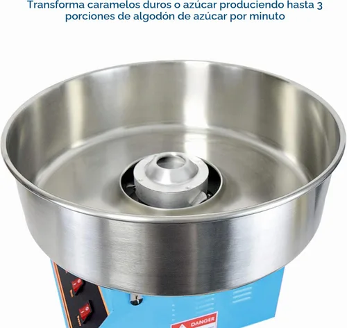 Vista 7 de VIVO - Máquina eléctrica comercial para hacer algodón de azúcar Azul