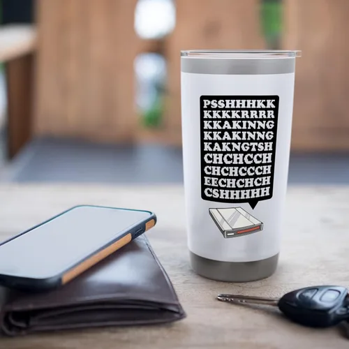 Vista 7 de 90s Nostalgia Retro 90s Dial Up Internet Vintage Stainless Steel Insulated Tumbler