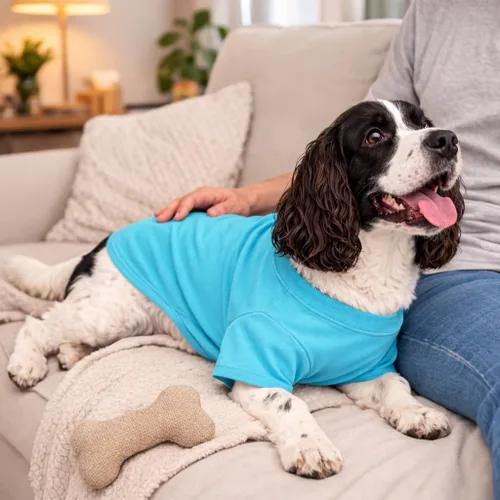 Vista 94 de Lovelonglong 2019 - Ropa para mascotas, Disfraces para Perro, Ropa Camisetas en blanco para Perros Grande Medianos Pequeños 100% Algodón 18