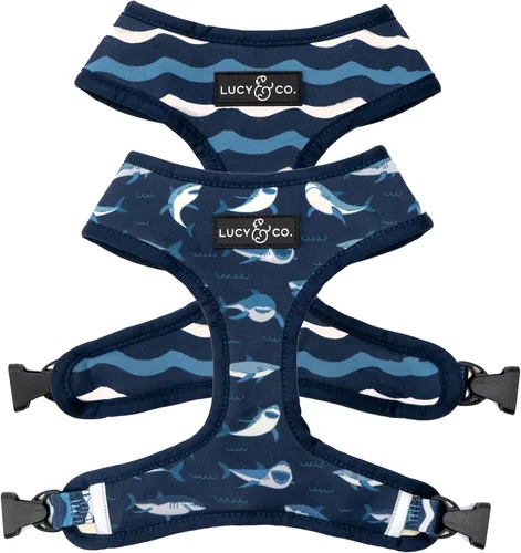 Vista 15 de Lucy & Co. Lindo arnés reversible para perros con cuello halter para caminar, el mejor diseño de arneses para mascotas XS a XL, chaleco acolchado