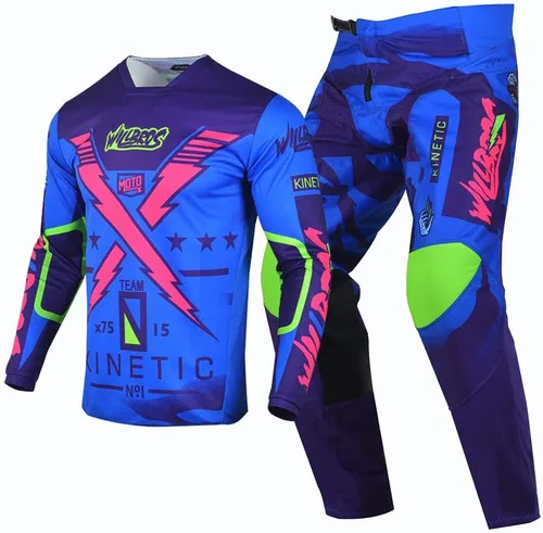 Vista 7 de Conjunto de pantalones de motocross para hombre, motocross, motocross, motocross, ropa de carreras para mujeres y adultos