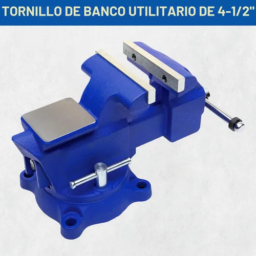 Vista 4 de Tornillos de banco y tubo en combinación, de utilidad, de Yost, Azul, 1