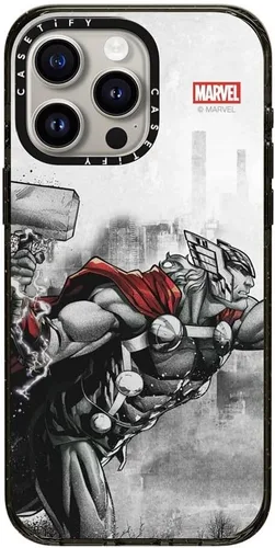 Vista 146 de CASETiFY Funda para iPhone Air, compatible con MagSafe Marvel VS CoLab Protección contra caídas de grado militar 4x de 8.2 pies Funda Capitán