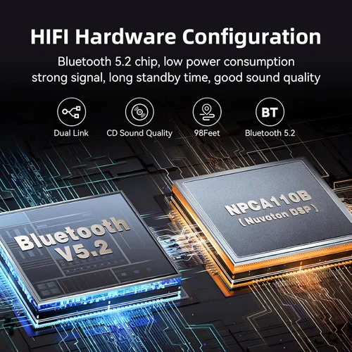 Vista 5 de M12 Pro Pre Bluetooth 5.2 Transmisor Receptor para TV, estéreo doméstico, auriculares BT, adaptador de decodificador de audio Bluetooth HD de baja