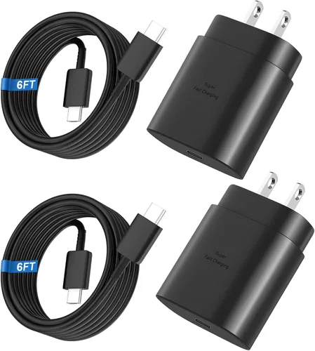 Vista 11 de Cargador de teléfono, adaptador de cargador rápido de pared PD USB C de 20 W con cable de carga súper rápido de 6 pies (A5)