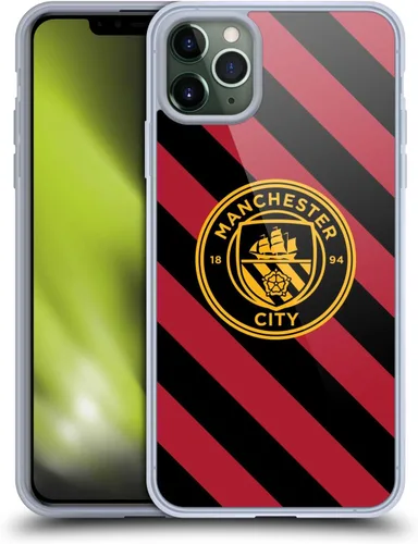 Vista 111 de Head Case Designs Funda de gel con licencia oficial del Manchester City Man City FC Away 2022/23 [protección de grado militar] compatible con Apple