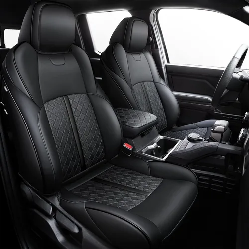 Vista 9 de Carlimeki Fundas de asiento personalizadas para Tacoma 2005 2006 2007 2008 2009 2010 2011 2012 2013 2014 2015 Crew Cab 2ª Gen Tacoma Base