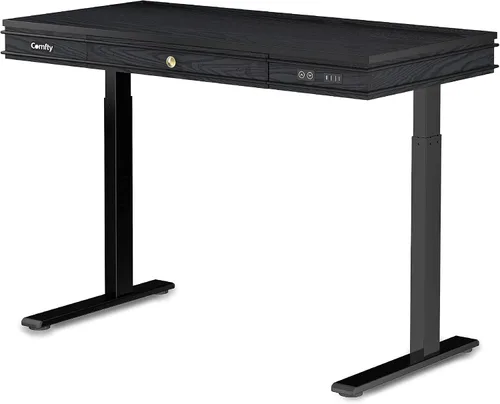 Vista 10 de Comfty Mesa ajustable en altura para el hogar/oficina, 28.7 a 48.4 pulgadas, marrón