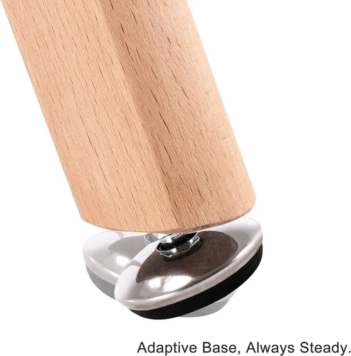 Vista 8 de ivinta TAM-WT - Escritorio de oficina de vidrio, escritorio rectangular de computadora de 43 pulgadas con patas de madera maciza, mesa de comedor