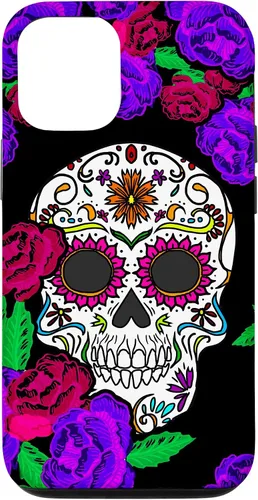 Vista 28 de Funda de regalo mexicana para iPhone 17, diseño de calavera de azúcar