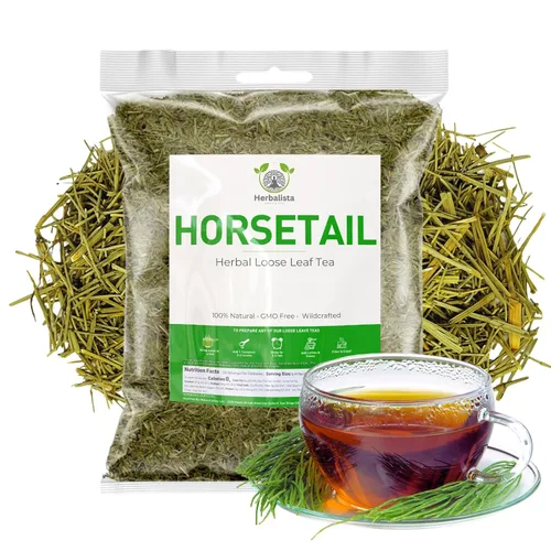 Vista 2 de Título: Herbalista Premium Té de cola de caballo suelto (2 oz 2.01 oz) Té de hierbas 100% natural Cola de Caballo Hierba de afeitar Hace