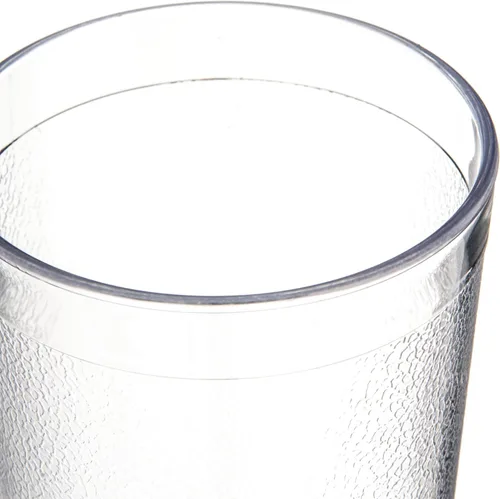 Vista 4 de Vasos de plástico Carlisle, apilables, resistentes a la rotura, sin BPA, 6 unidades, 12 onza, Transparente