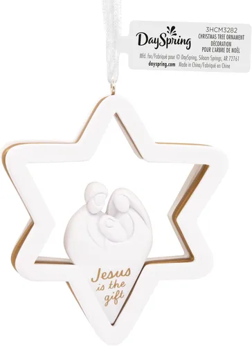 Vista 3 de Hallmark Adorno navideño Dayspring Jesus is the Gift Star