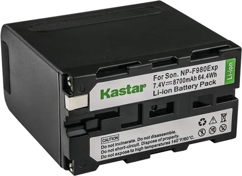 Vista 3 de Kastar Paquete de 2 baterías y cargador rápido LCD dual para Sony NP-F980 Pro NP-F970 NP-F960 NP-F750 NP-F550 NP-F330 NEX-EA50M NEX-FS100 NEX-FS700R