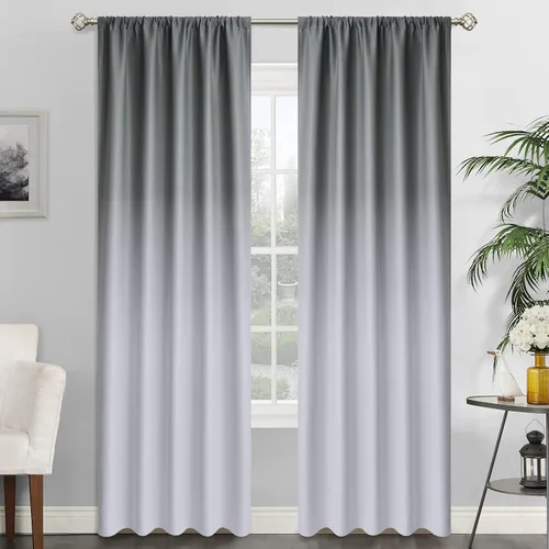 Vista 92 de SimpleHome Cortinas Pequeñas Negras Impermeables con Bolsillo para Barra Suave para Cocina, Cortinas Impermeables con Bolsillo para Barra