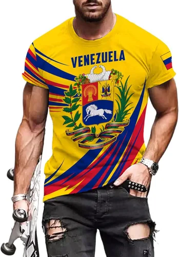 Vista 5 de Royal Fight - Camisas personalizadas de Venezuela con escudo de armas de Venezuela, camisas de bandera de Venezuela para hombres y mujeres