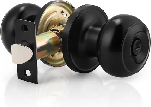 Vista 41 de Probrico 609-ORB-BK - Perilla para puerta de baño, interior, sin llave, color bronce aceitado. Bronce frotado con aceite
