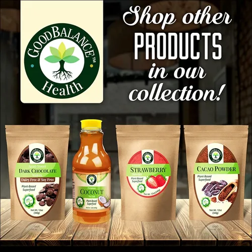 Vista 7 de Good Balance Health - Cacao en polvo orgánico Cacao en polvo crudo sin azúcar para hornear, batidos y chocolate caliente Superalimento a base