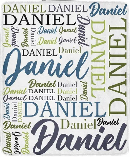 Vista 16 de Manta personalizada con nombre para niños, niñas, niños, niñas, manta personalizada con nombre para adultos, hombres y mujeres, mantas de bebé