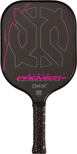 Vista 14 de Onix Carbon Fiber Surface Medium-Weight Premium Perforated Grip One-Piece Construction Pickleball Paddle