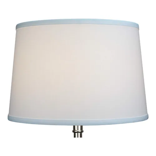 Vista 3 de FenchelShades.com 13 pulgadas de diámetro superior x 15 pulgadas de diámetro inferior x 10 pulgadas de alto, pantalla de tambor de tela, accesorio
