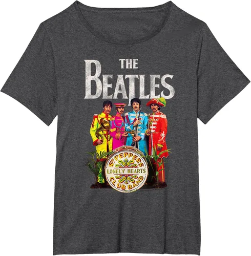 Vista 21 de The Beatles Sgt. Pepper's Lonely Hearts Camiseta de manga corta Negro