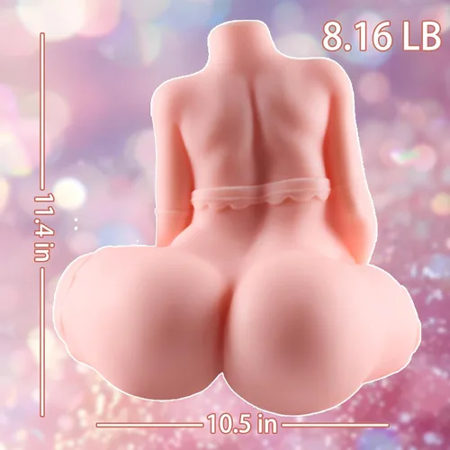 Vista 5 de Muñeca sexual embarazada de 8.2 libras, masturbador masculino, torso masculino, muñecas sexuales vestidas con pechos grandes, culo vientre y coño
