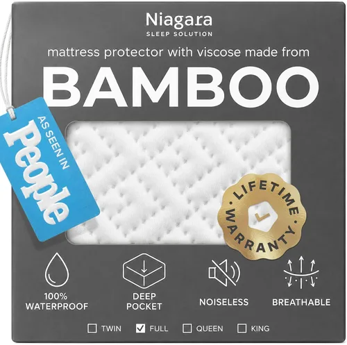 Vista 9 de Protector de colchón individual 100% impermeable, protección de 360 grados contra derrames, manchas y accidentes para padres y dueños de mascotas