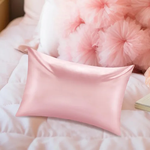 Vista 6 de Funda de almohada de satén para cabello y piel, fundas de almohada más suaves que la seda para cabello y piel, refrescante, sueño de belleza, fundas