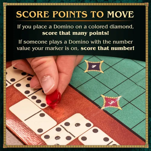 Vista 4 de Calliope Juegos de dominó dobles dobles - Juego de mesa de dominó de tren mexicano con un giro - Juego familiar para noche de juegos -2-4 jugadores