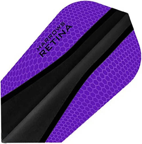 Vista 2 de 3 juegos de Harrows Retina Slim Dart Flights Plus 1 juego de 3 protectores de vuelo de dardos de aluminio
