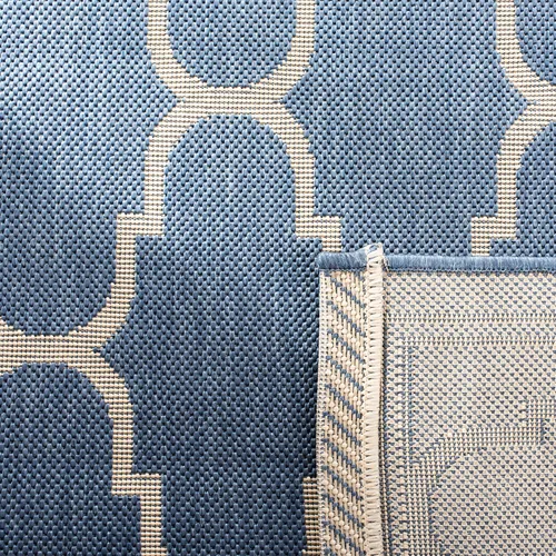 Vista 10 de SAFAVIEH Courtyard Collection - Alfombra decorativa de 4 x 5 pies 7 pulgadas, amarillo y beige, no desprende pelusa y de fácil cuidado