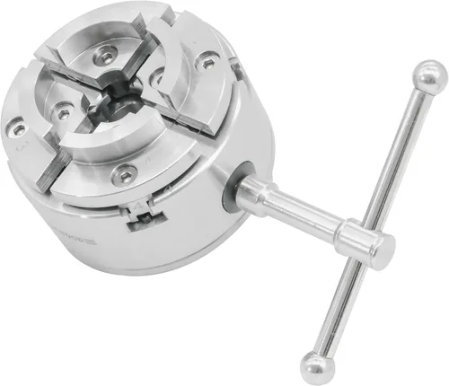 Vista 6 de NCK-3.75ZN/S1 Mandril de Torno para Madera 3-3/4" Juego de Mandril Autocentrante 1"x 8TPI Rosca Directa con tornillos prisioneros de bloqueo