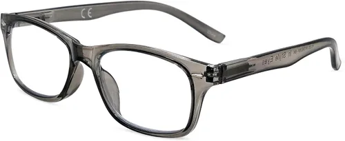 Vista 7 de In Style Eyes Seymore - Gafas de lectura bifocales retro - Montura clásica ovalada de acetato con aro completo - Lente no progresiva - Negro - 4.0x