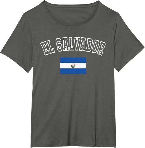 Vista 63 de Camiseta vintage con diseño de la bandera de El Salvador