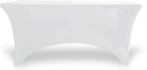 Vista 17 de Pomp Mantel elástico de elastano color antracita de 4 pies, resistente a las arrugas y a las manchas, tela de alta calidad de fácil cuidado, se
